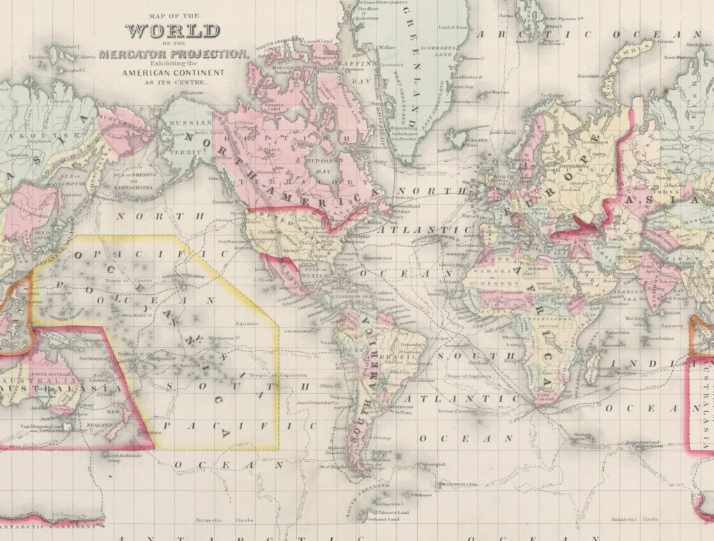 Carte du monde ancienne